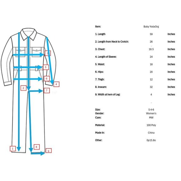 Disney Lucas Film Baby Yoda Pajamas Womens S 4 6 Fleece Costume One Piece PJs - Picture 10 of 10